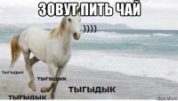 зовут пить чай 