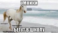 умники бегут в школу