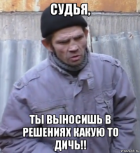 судья, ты выносишь в решениях какую то дичь!!