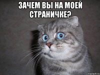 зачем вы на моей страничке? 