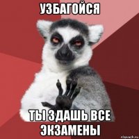 узбагойся ты здашь все экзамены