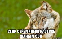  сени суйемингой назерке жаным сол