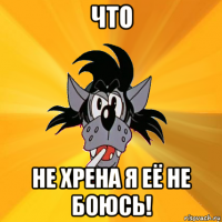 что не хрена я её не боюсь!