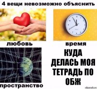 Куда делась моя тетрадь по обж