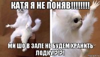 катя я не поняв!!!!!!!! ми шо в зале не будем хранить лодку!?!?!