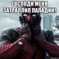 господи меня затраллил паладин! 