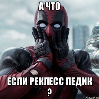 а что если реклесс педик ?