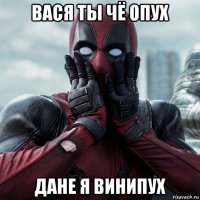 вася ты чё опух дане я винипух