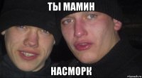 ты мамин насморк