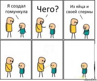 Я создал гомункула Чего? Из яйца и своей спермы