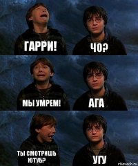 Гарри! чо? Мы умрем! Ага ты смотришь ютуб? угу