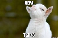 лера ты <3