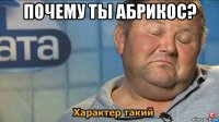 почему ты абрикос? 