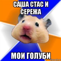 саша стас и сережа мои голуби