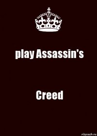 play Assassin's Creed