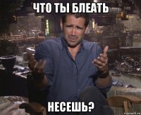 что ты блеать несешь?