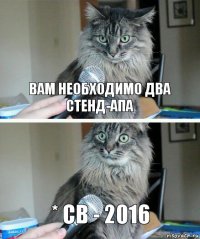 Вам необходимо два стенд-апа * СВ - 2016