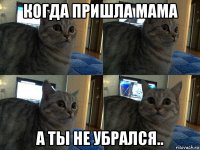 когда пришла мама а ты не убрался..