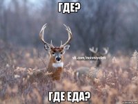 где? где еда?