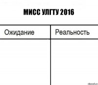 Мисс УЛГТУ 2016  