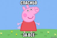 спасибо за всё