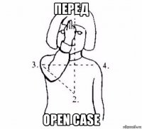 перед open case