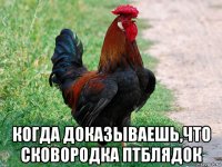  когда доказываешь,что сковородка птблядок