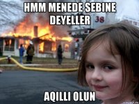 hmm menede sebine deyeller aqilli olun