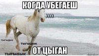 когда убегаеш от цыган