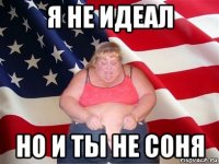 я не идеал но и ты не соня