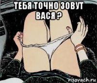 тебя точно зовут вася ? 