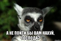  а не пойти бы вам нахуй, господа?