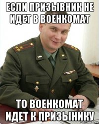 если призывник не идет в военкомат то военкомат идет к призынику