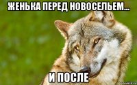 женька перед новосельем... и после