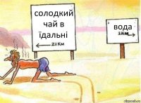 солодкий чай в їдальні вода