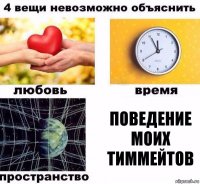 Поведение моих тиммейтов