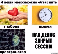 как денис закрыл сессию