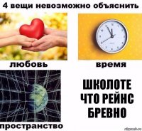 школоте что рейнс бревно