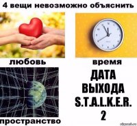 Дата выхода S.T.A.L.K.E.R. 2