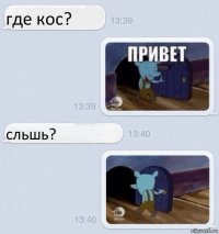 где кос? сльшь?