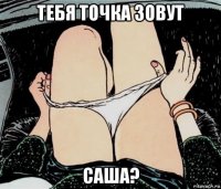 тебя точка зовут саша?