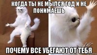 когда ты не мылся год и не понимаешь почему все убегают от тебя