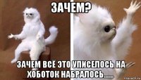 зачем? зачем всё это уписелось на хоботок набралось......