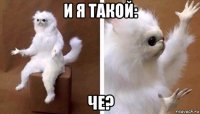 и я такой: че?