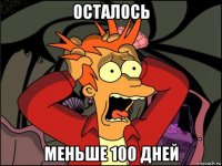 осталось меньше 100 дней