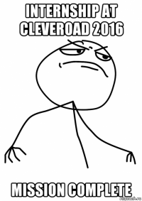 internship at cleveroad 2016 mission complete