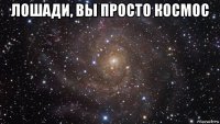 лошади, вы просто космос 