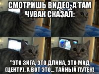 смотришь видео, а там чувак сказал: "это зига, это длина, это мид (центр), а вот это... тайный путёк!