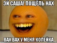 эй саша! пощёль нах вах вах у меня копейка