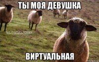 ты моя девушка виртуальная